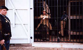 Confederate  prisoners under guard